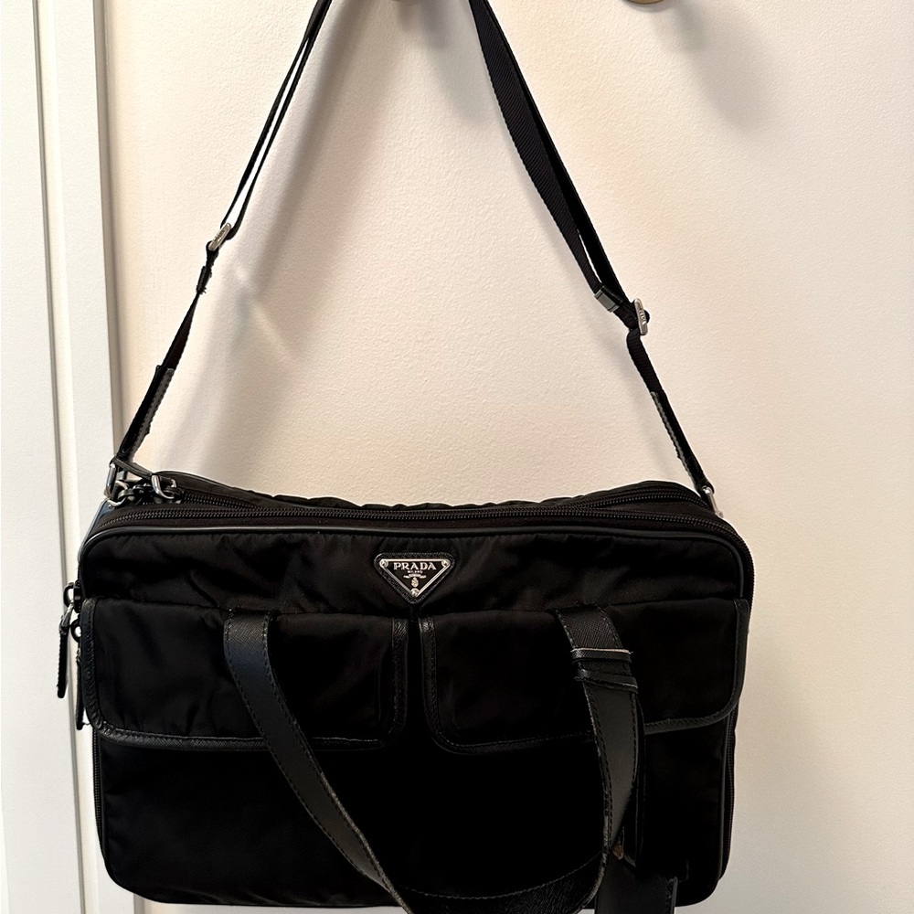 Prada Black Nylon Briefcase - Picture 3 of 15